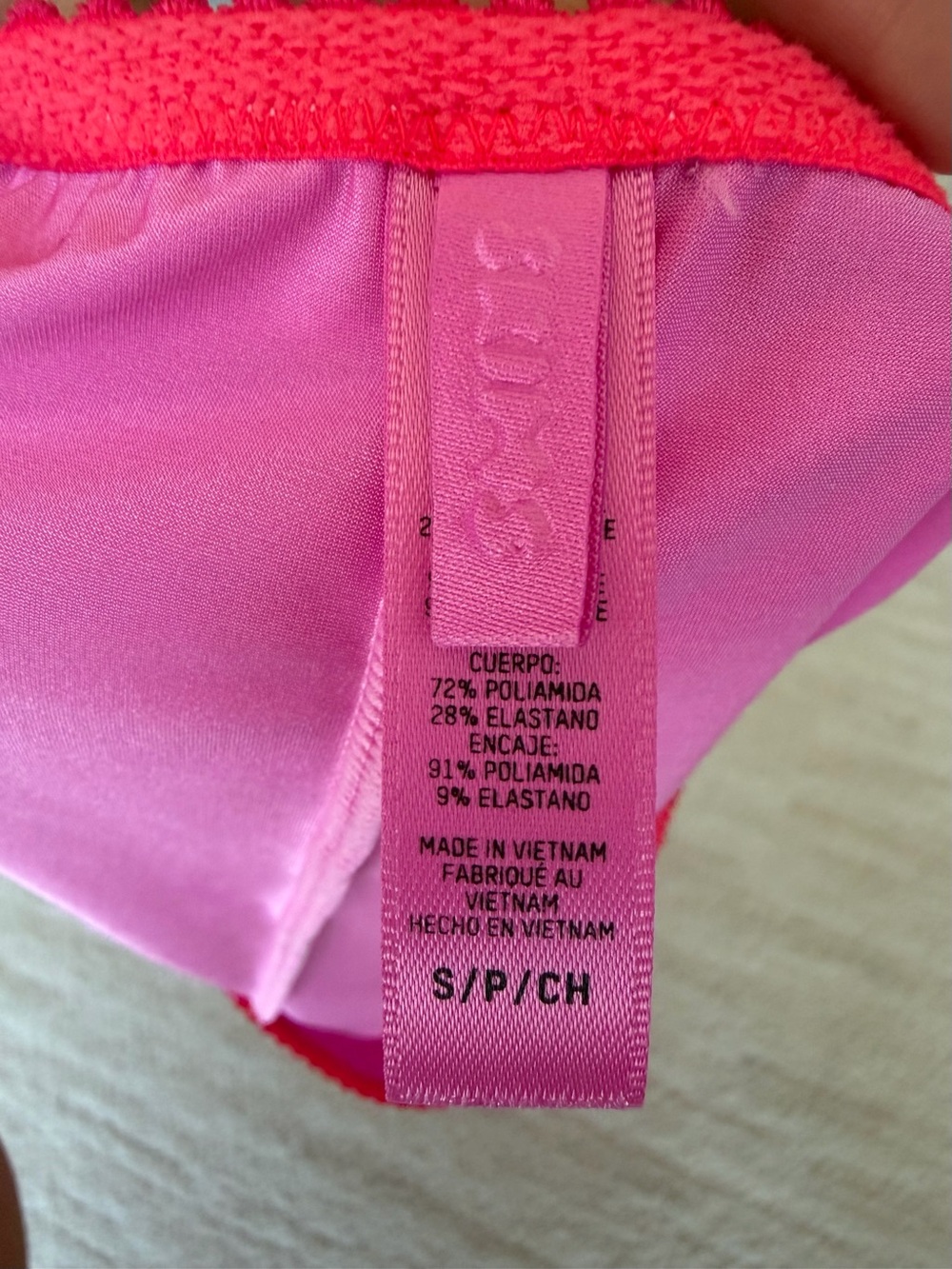 NWOT SKIMS Pink Lace Mini Skirt - Picture 4 of 5